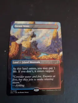 Steam Vents (Borderless) 0348 (R) MTG Lorwyn Eclipsed (ECL) NM - Image 1