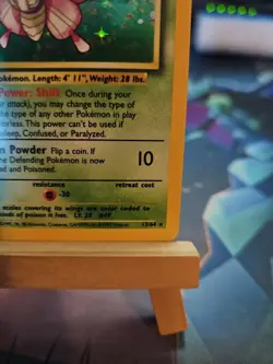 Pokemon TCG Venomoth Holo Rare 13/64 Jungle No Symbol Error LP - Image 4