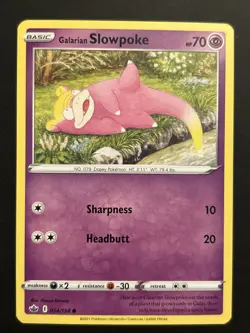 Galarian Slowpoke - 054/198 - Common NM, English Pokemon Chilling Reign - Image 1