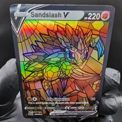 Pokemon Sandslash Stain Glass Holo Read Description - Image 2