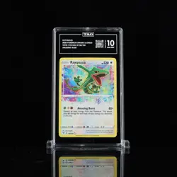 2020 Pokemon - Rayquaza 138/185 Swsh04: Vivid Voltage Amazing Rare - TAG 10 - Image 1