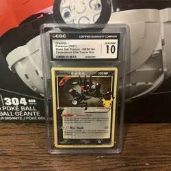 CGC 10 - Greninja Gold Star SWSH144 Celebrations ETB Promo Pokemon 25th Gem Mint - Image 1