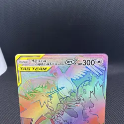 Pokemon TCG Moltres/Zapdos/Articuno GX Secret/Rainbow 69/68 Hidden Fates (2) - Image 3