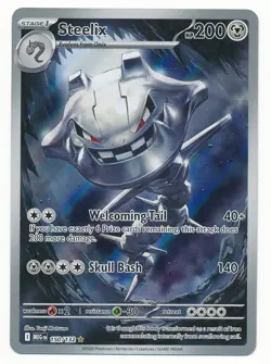 2025 POKEMON MEGA EVOLUTION TCG ILLUSTRATION RARE STEELIX #150/132 MINT - Image 1