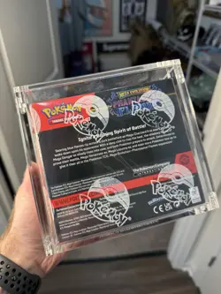 Pokemon TCG Phantasmal Flames Booster Box New Sealed With Acrylic Case - Image 3