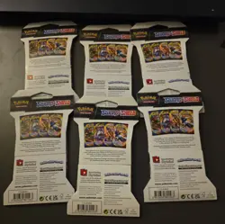 Pokemon TCG Sword And Shield Base Set Booster Pack Lot Of 6 Factory Sealed - Image 2