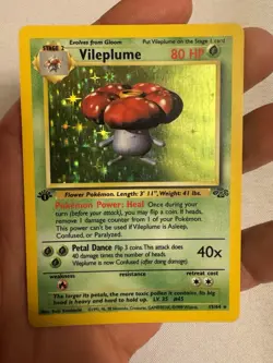 1999 Pokemon - 1st Edition Vileplume Holo Rare - Jungle 15/64 - WOTC - Image 1