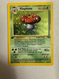 1999 Pokemon - 1st Edition Vileplume Holo Rare - Jungle 15/64 - WOTC - Image 2