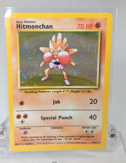 Pokemon - Hitmonchan - Base Set - Holo Rare - 7/102 - Image 1