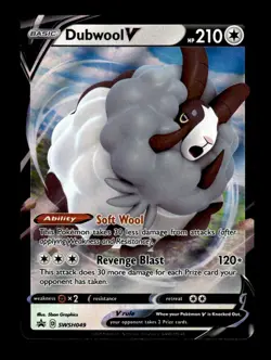 Pokemon TCG Dubwool V SWSH Black Star Promo SWSH049 Holo Promo - 5ban Graphics - Image 1