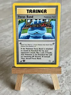 Pokemon TCG Focus Band 86/111 1st Edition Neo Genesis (English) - NM - Image 1