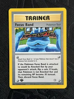 Pokemon TCG Focus Band 86/111 1st Edition Neo Genesis (English) - NM - Image 3
