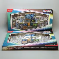 Pokemon Lucario Ex Tyranitar Premium Collection Prismatic Evolution - Lot Of 2 - Image 1