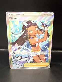 Pokemon TCG Nessa TG27/TG30 Lost Origin Trainer Gallery Full Art Ultra Rare B - Image 1