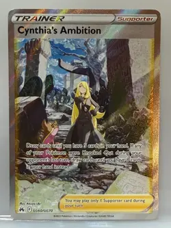 Pokemon TCG Cynthia's Ambition GG60/GG70 Crown Zenith Ultra Rare - Image 1
