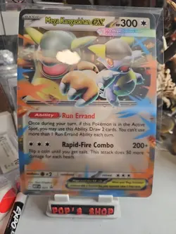 Pokemon TCG Mega Kangaskhan ex #025 Mega Evolutions Black Star Promo Jumbo - Image 1