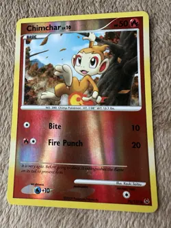 2009 Pokemon TCG Platinum Chimchar Lv.10 HP50 Reverse Holo 70/127 LP - Image 1