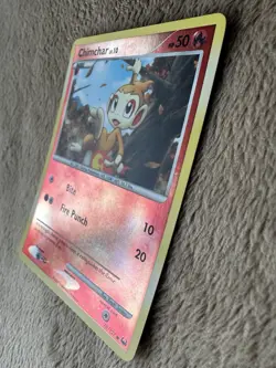 2009 Pokemon TCG Platinum Chimchar Lv.10 HP50 Reverse Holo 70/127 LP - Image 2