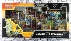 Pokemon TCG Lucario V & Tyranitar V Heavy Hitters Premium Collection NEW B1 - Image 1