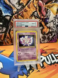 PSA 10 GEM MINT Mewtwo Black Star Promo 3 Pokemon First Movie Stamped Promo - Image 1