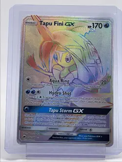 TAPU FINI GX 2017 POKEMON S&M BURNING SHADOWS SECRET RARE 152/147 Q6233 - Image 1