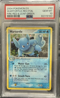 Pokemon WARTORTLE Reverse Holo 2004 ex FireRed LeafGreen #50/112 PSA 10 GEM MINT - Image 1