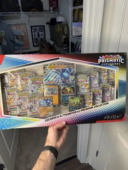 Prismatic Evolutions Pokemon TCG Lucario & Tyranitar Sam's Club Exclusive Box - Image 1
