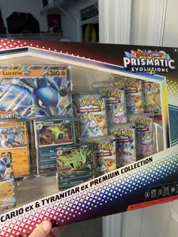 Prismatic Evolutions Pokemon TCG Lucario & Tyranitar Sam's Club Exclusive Box - Image 3