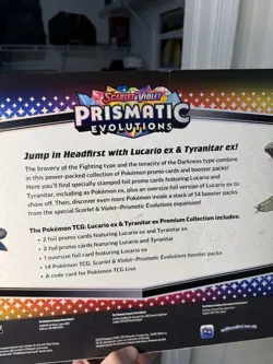 Prismatic Evolutions Pokemon TCG Lucario & Tyranitar Sam's Club Exclusive Box - Image 5