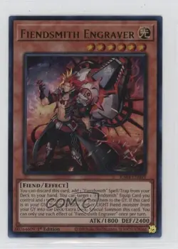 SR - Fiendsmith Engraver 1st Ed. YuGiOh Quarter Century Stampede #RA04-EN049 - Image 1