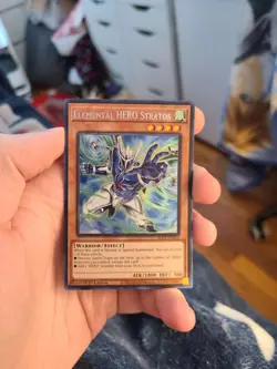 Yugioh Elemental HERO Stratos BLC1-EN022 1st Ultra Rare (SILVER) - Image 1