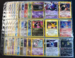 Lot of 90 ALL HOLO Vintage Pokemon Card Binder Collection - Image 1