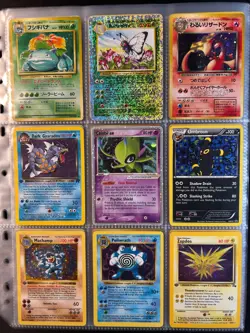 Lot of 90 ALL HOLO Vintage Pokemon Card Binder Collection - Image 4