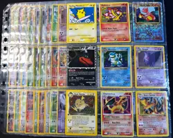 Lot of 90 ALL HOLO Vintage Pokemon Card Binder Collection - Image 1