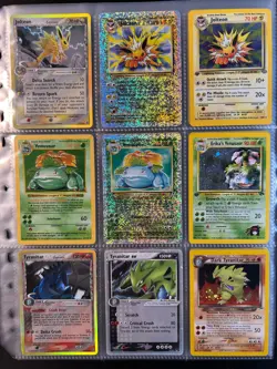 Lot of 90 ALL HOLO Vintage Pokemon Card Binder Collection - Image 2