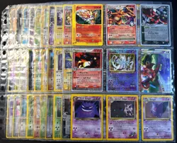 Lot of 90 ALL HOLO Vintage Pokemon Card Binder Collection - Image 1