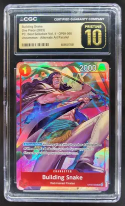 2025 ONE PIECE CCG BUILDING SNAKE ALTERNATE ART OP09-008 CGC 10 PRISTINE C PT - Image 1
