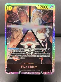 One Piece TCG Five Elders SR Full Art Holo Carrying On His Will OP13-082 NM/M - Image 1