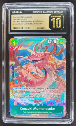 2025 ONE PIECE CCG KOUZUKI MOMONSUKE ALT ART OP10-028 CGC 10 PRISTINE C PT - Image 1