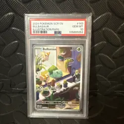 Pokemon TCG Bulbasaur PSA 10 GEM MINT Illustration Stellar Crown Rare 143/142 - Image 1