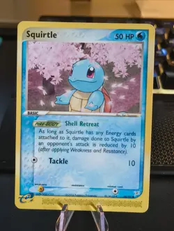 Pokemon Squirtle EX Card Team Magma vs Team Aqua, 46/95, Common, WOTC E Series - Image 1