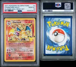 Charizard Celebrations Classic Coll #4 PSA 10 Base Set Holo 2021 Pokemon 4/102 - Image 3