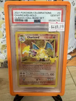 2021 Pokemon Celebrations Charizard-HOLO CLASSIC COLL-Base Set PSA 10 4/102 - Image 1