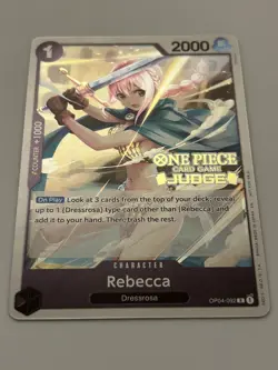 Rebecca (Judge Pack Vol. 6) OP04-092 One Piece Promotion Cards Foil - Image 1