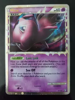 Mew Prime 97/102 Holo Ultra Rare Pokemon TCG Card HGSS Triumphant LP-NM - Image 1