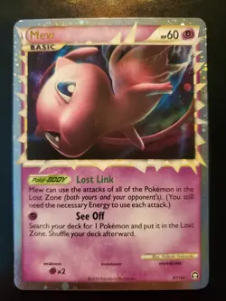 Mew Prime 97/102 Holo Ultra Rare Pokemon TCG Card HGSS Triumphant LP-NM - Image 2