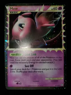 Mew Prime 97/102 Holo Ultra Rare Pokemon TCG Card HGSS Triumphant LP-NM - Image 3