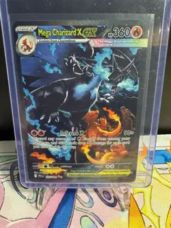 Pokemon TCG: Mega Evolution Phantasmal Flames Mega Charizard X EX 125/094 SIR NM - Image 2
