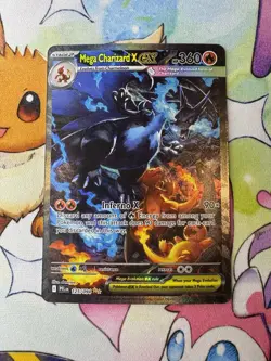 Pokemon TCG: Mega Evolution Phantasmal Flames Mega Charizard X EX 125/094 SIR NM - Image 4