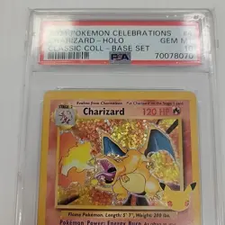 2021 Pokemon Celebrations Charizard Holo Classic Coll Base Set #4 4/102 PSA 10 - Image 4
